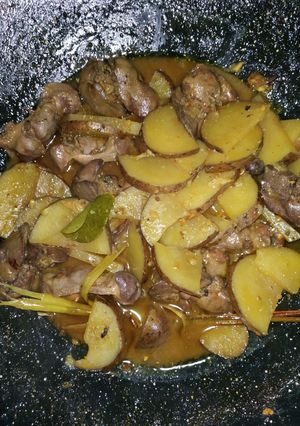 Foto resep Ati Ampela Kentang Bumbu Lapis