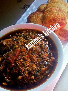 A picture of Tofu soup/masar semovita.