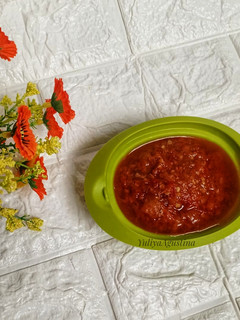 Foto resep Sambal tomat terasi / sambal rawon