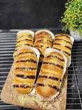 363. Banana & Cream Cheese-filled Bread with Blueberry Crumble Topping