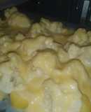 Coliflor y patata al horno con bechamel
