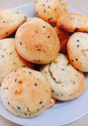 Hình của món Bánh mì mè đen Hàn Quốc.