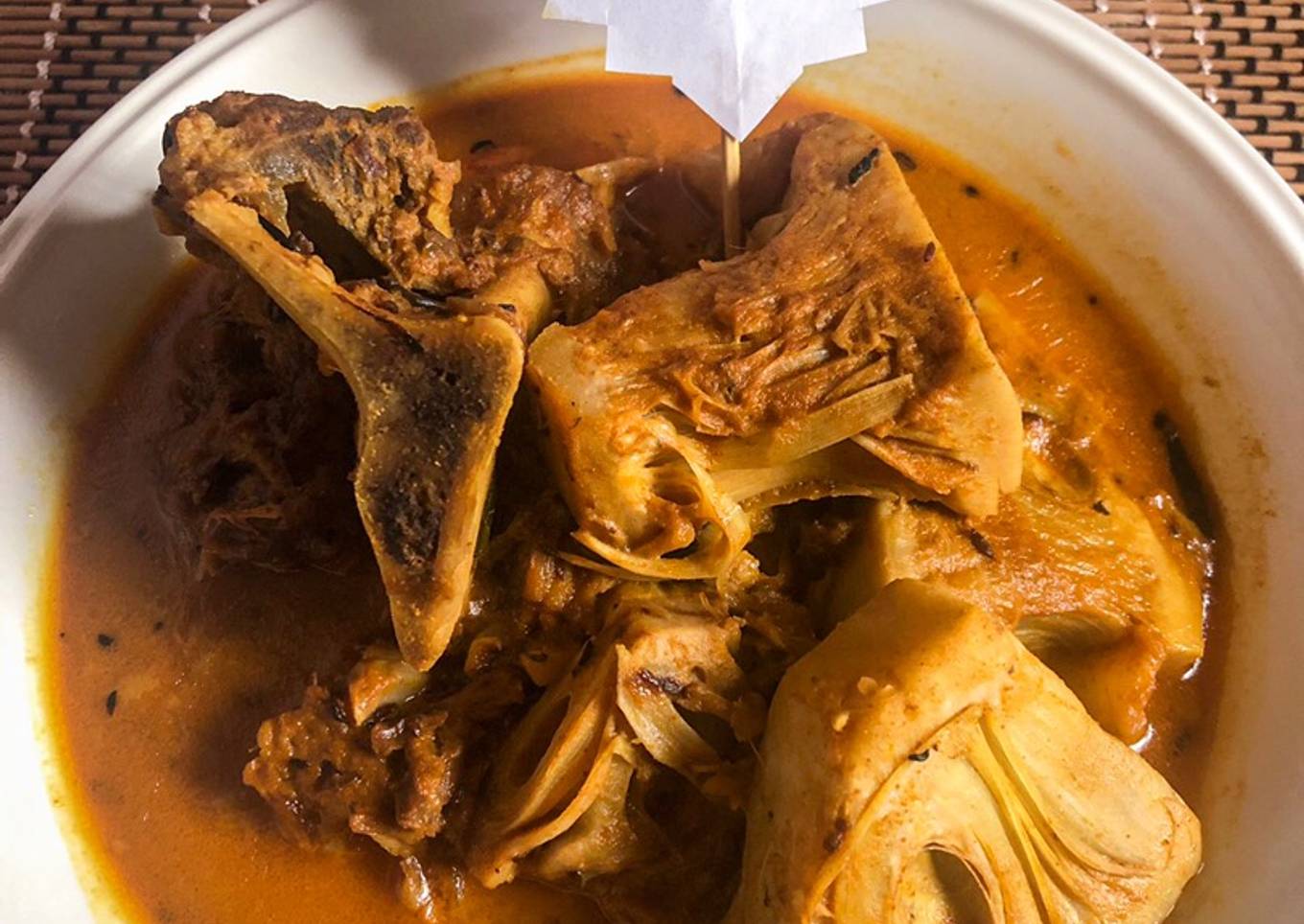 Kari Nangka Muda dan Kaki Daging Sapi