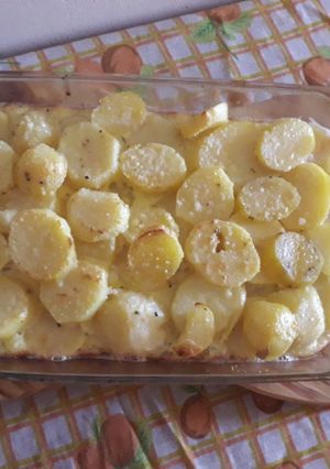Una foto de Papas a la crema