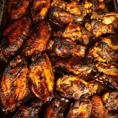Honey Garlic BBQ Chicken Wings A picture of Honey Garlic BBQ Chicken Wings.