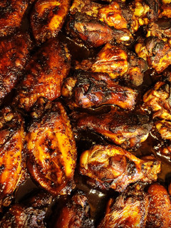 A picture of Honey Garlic BBQ Chicken Wings.