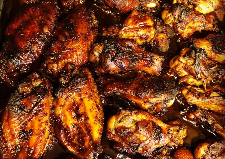 Honey Garlic BBQ Chicken Wings Honey Garlic BBQ Chicken Wings