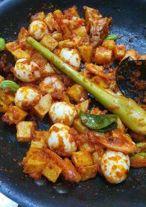 Foto resep Sambal goreng udang puyuh kentang