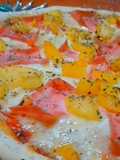Pizza casera con masa artesanal al orégano