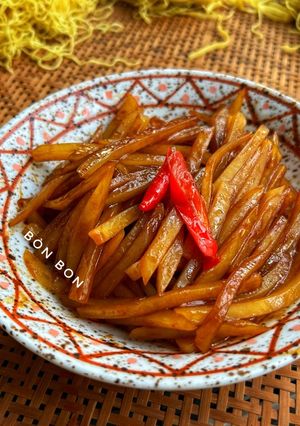 Hình của món Khoai Tây Xào Dấm (Chay).
