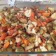 Pollo al horno con verduras