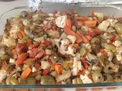 Una foto de pollo con verduras estilo chino