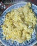 Cebolla con huevo