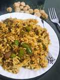 Soyachunk kheema fried rice