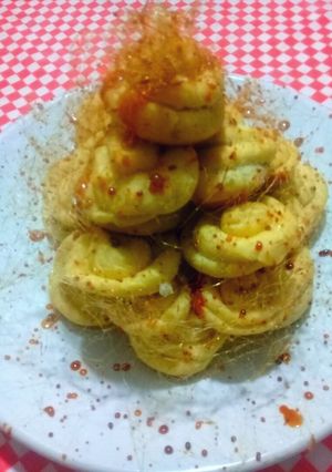 Una foto de Croquembouche
