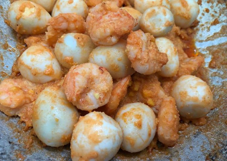 Resep Udang telur asin tanpa telur asin, Lezat