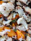 Ensalada de coliflor y caqui