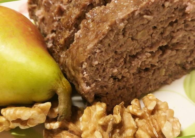 Steps to Prepare Homemade Polpettone di pere e noci pear and nut meatloaf
