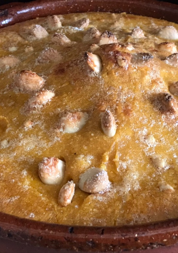 Una foto de Arnadí, postre valenciano antiquísimo, de calabaza, con tecnología actual