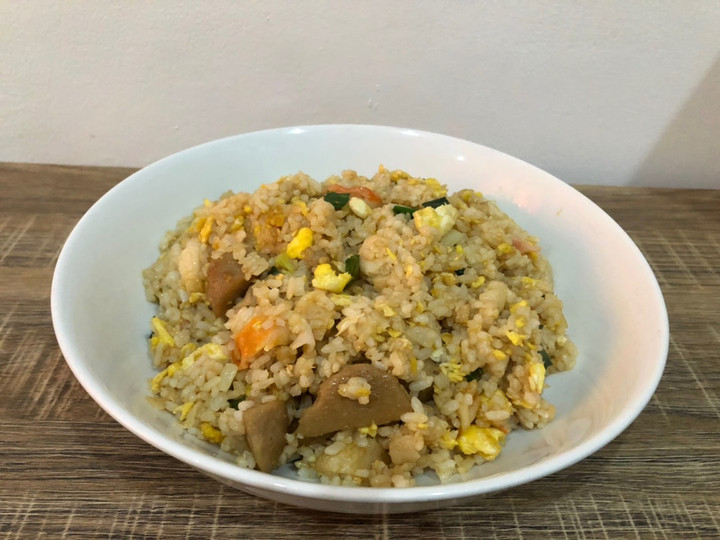 Langkah Mudah untuk Menyiapkan Nasi goreng simple mentega pedas, Lezat Sekali