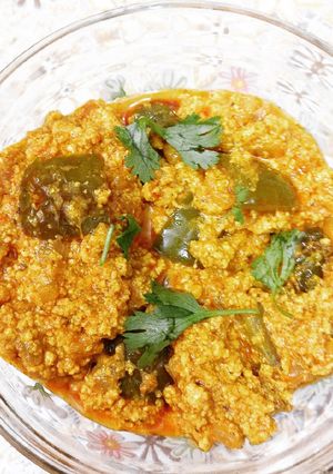 A picture of Capsicum Paneer Bhurji.