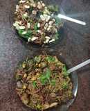 Wok de vegetales con repollitos de Bruselas y fideos integrales