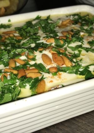 A picture of Eggplant Fatteh.