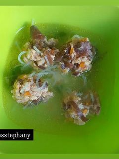 Foto resep Sup Bola-Bola Daging Jamur