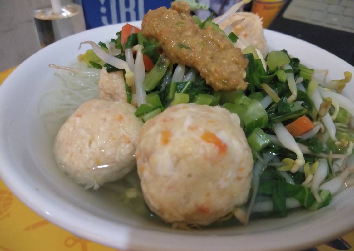 Bakso jamur tiram lezat