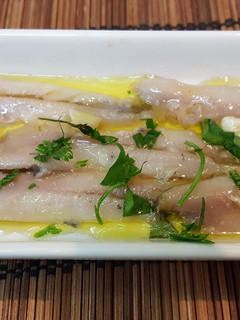 Una foto de Carpaccio de anchoas