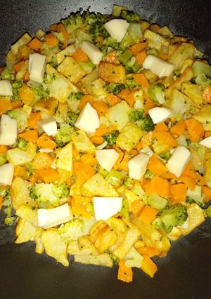 صورة لوصفة طورطية البروكلي والجزر 🥕🥦