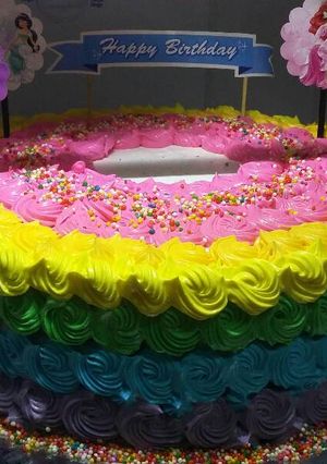 Foto resep Blackforest Kukus Lembut (Rainbow Cake/Cake Ultah)