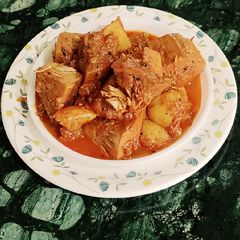 A picture of Jackfruit Potato Curry.