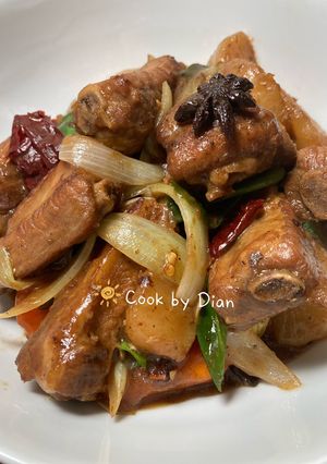 Foto resep NON HALAL Braised pork ribs (iga babi rebus ala Taiwan)