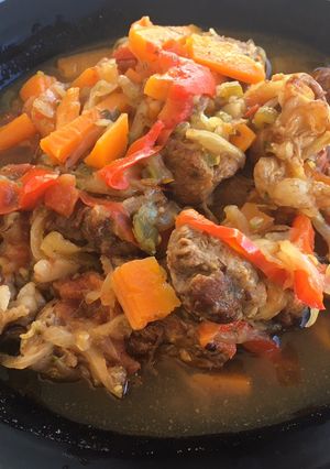 Una foto de Carne en salsa
