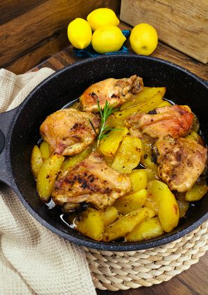 Görög Citromos Csirke Egytál Burgonyával 🇬🇷 recept fotója