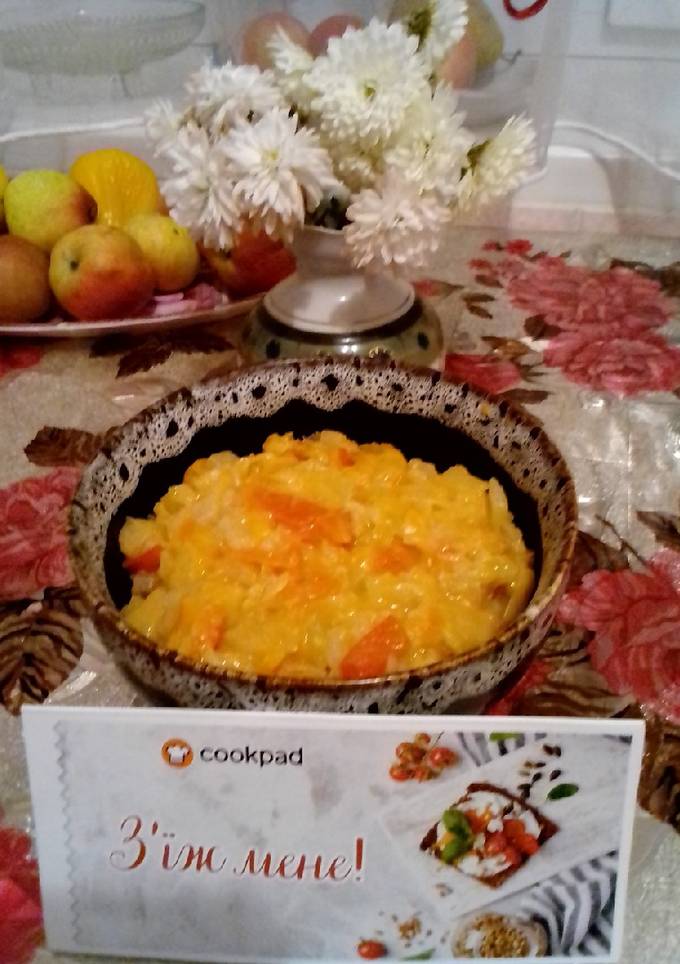Тушкована капуста з болгарським перцем
