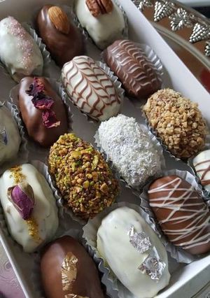 صورة لوصفة تمر محشي