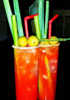 A picture of Mike's Sunday Bloody Sunday! Mary's.