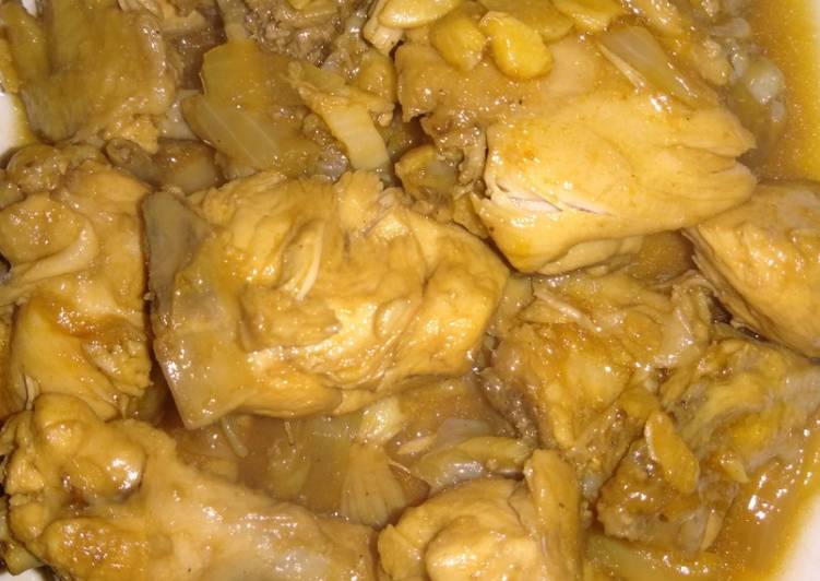 Resep Ayam rebus masak mentega Anti Gagal