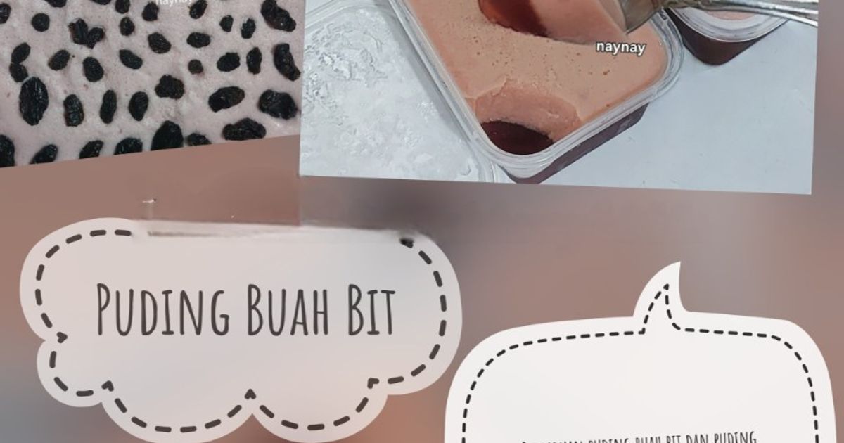 Puding Buah Bit (Tips mengurangi bau langu pada buah bit)