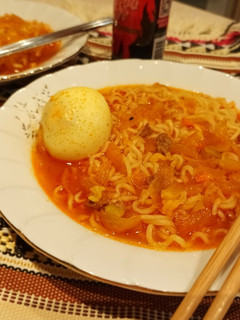 عکسی از دستور سوپ نودل و تخممرغ