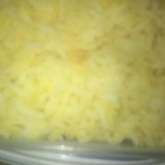 Coconut turmeric rice A picture of Coconut turmeric rice.
