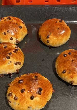 Una foto de Panecitos con chips de chocolate 🤎