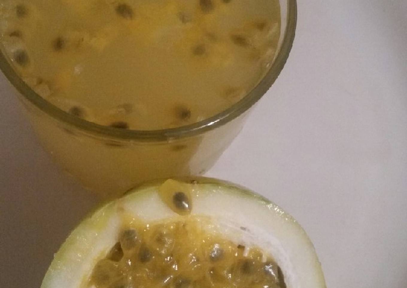 Agua de maracuyá