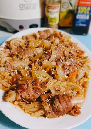 Foto resep Enoki beef roll