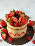Fraisier Cake (with Pistachio)🤩🤩👍