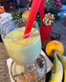 Trái cây sinh tố : Avocado, chuối, cam