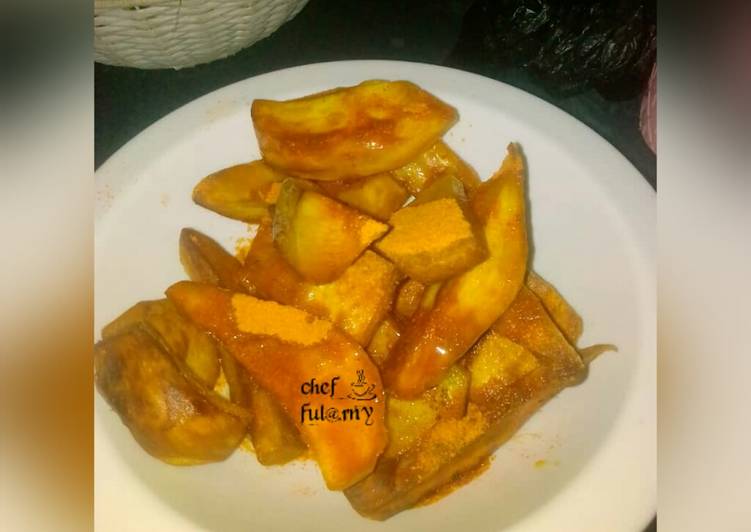 How to Cook Favorite Fried sweet patotoes by s@lma ful@rny