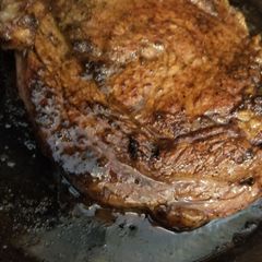 A picture of Rib Eye steak.